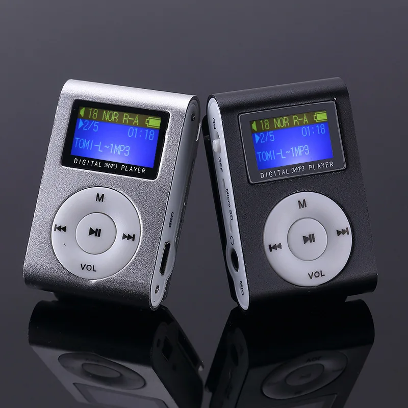 2 Гб памяти автомобиля мини USB клип LCD экран MP3 музыкальный плеер Поддержка линия