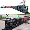 High Simulation Electric Train Retro Classic Electric Train Set Model  Alloy plastic Children's Toy Train Model 5
