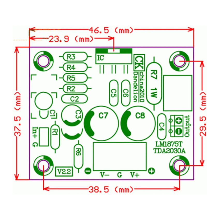 Taidacent 5 Pcs LM1875T Audio Amplifier Circuit Mono Fever Audio Amplifier Board 20W Speaker Amp DIY Mono Audio Amplifier Kit