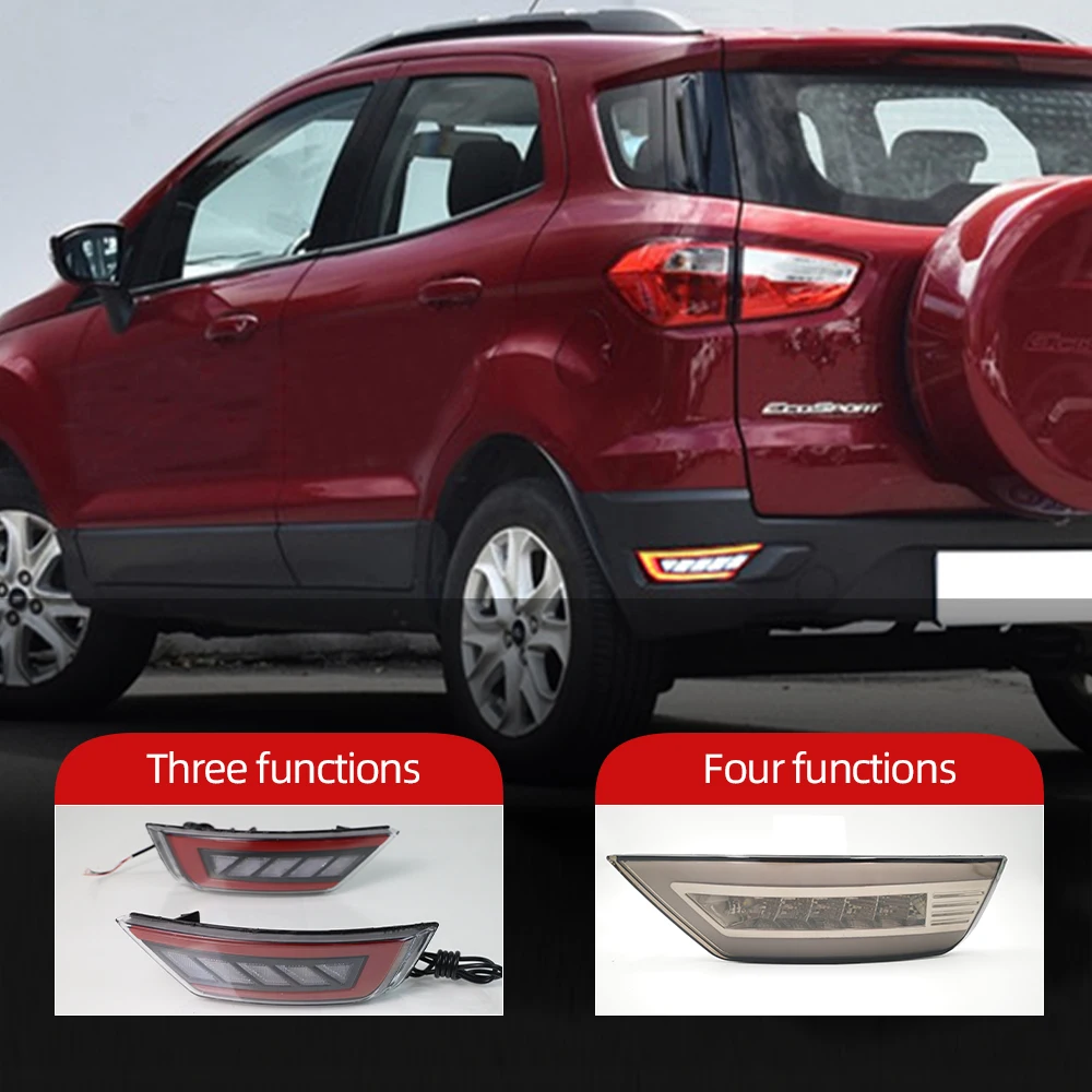 2 шт. светодиодный для Ford Ecosport 2013 2014 2015 2016 2017 2018 2019 задний бампер светильник