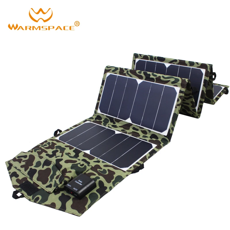 WARMSPACE 40 Вт/18 В/5 В монокристаллический кремниевый складной портативный солнечный Панель Солнечное зарядное устройство для телефона ноутбука