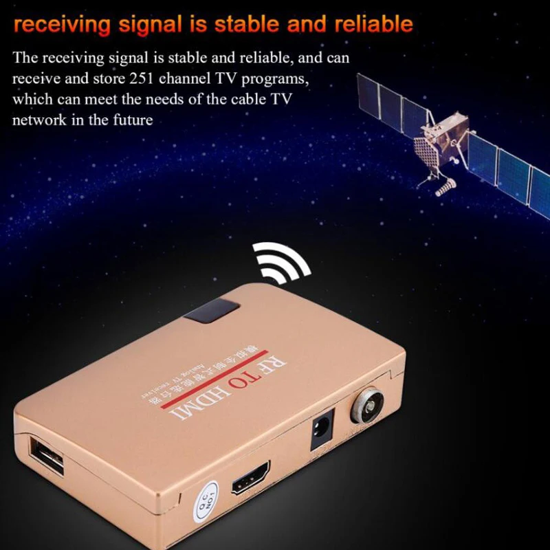 РЧ-HDMI конвертер адаптер аналоговый приемник аналоговый ТВ приставка цифровой приставка пульт дистанционного управления ЕС штекер