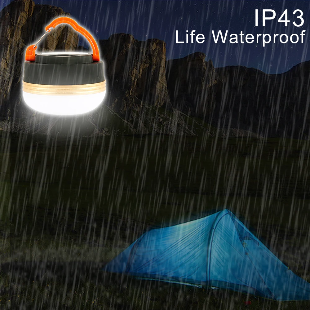 Супер Яркий Мини Портативный кемпинговый фонарь 3W светодиодный фонарь для кемпинга USB Перезаряжаемый фонарь для палаток для походов на открытом воздухе подвесной ночник