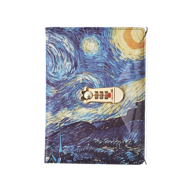 A5 Size New Arriveral Lock Diary Leather Locking Journal Writing Notebook Best For Gifts, Office or School TPN083