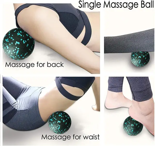 45cm Yoga Column Fitness Balls Set EPP High Density Foam Roller Deep Tissue Massage Pilates Body Muscle Release Exercises 5