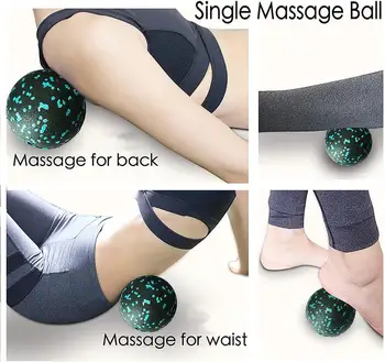 Yoga Block Roller Fitness Ball Set EPP High Density Foam Roller Deep Tissue Massage Pilates