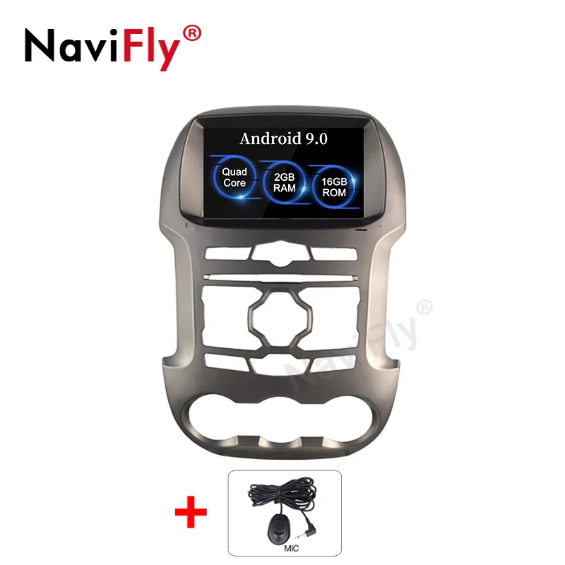 standard NaviFly 8 дюймов Android 9,0 автомобильный dvd-плеер радио для Ford RANGER 2011- Bluetooth gps Мультимедиа автомобильный навигатор 2G+ 16G - Цвет: standard