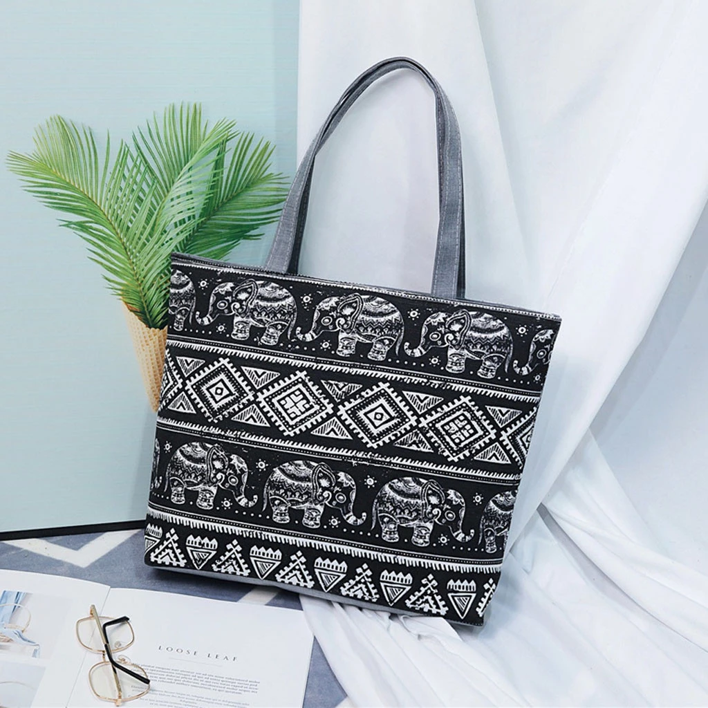 Fashion Durable Women Student Canvas Tote Single Shoulder Bag Tote Check Plaid Female Flax Eco Reusable Shoulder Shopper 820