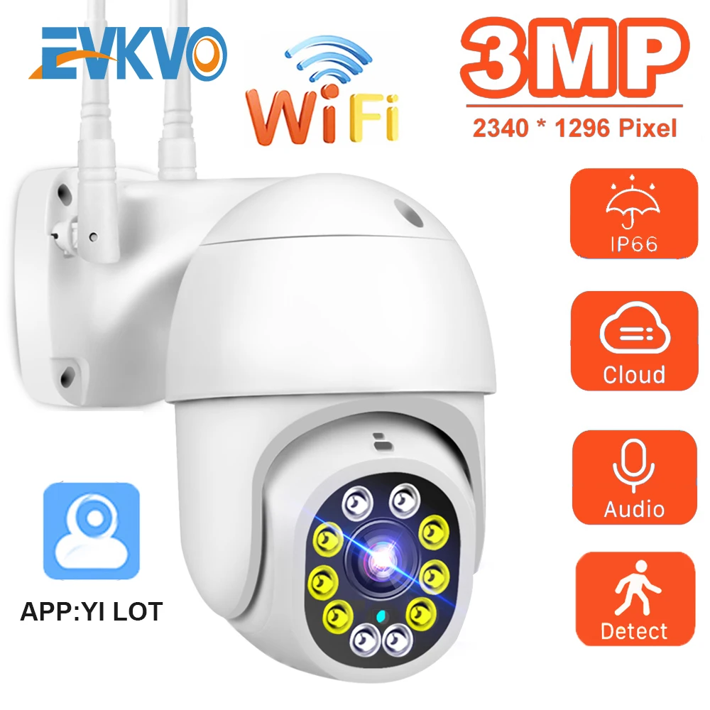 

3MP PTZ IP Camera Wifi Outdoor Speed Dome Wireless Wifi Security Camera Pan Tilt 4X Digital Zoom 2MP Network CCTV Surveillance