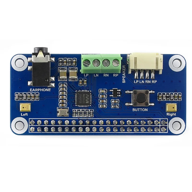 WM8960 Hi-Fi звуковая шляпа "карта" для Raspberry Pi Zero W Zero WH 2B 3B+, стерео кодек, воспроизведение/запись