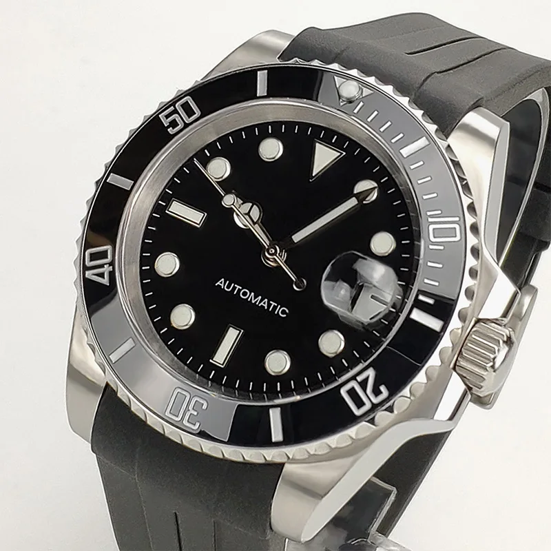 Механические Мужские наручные часы Miyota 8215 diver 200m sub mariner 40 мм сапфировый