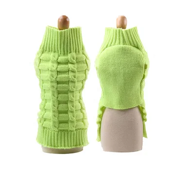 

Knitted Dog Sweater Warm Clothes for Small Dog Jumper Winter Dog Sweater Wool Coat Turtleneck Warm Cat Sweater Clothing for Pet