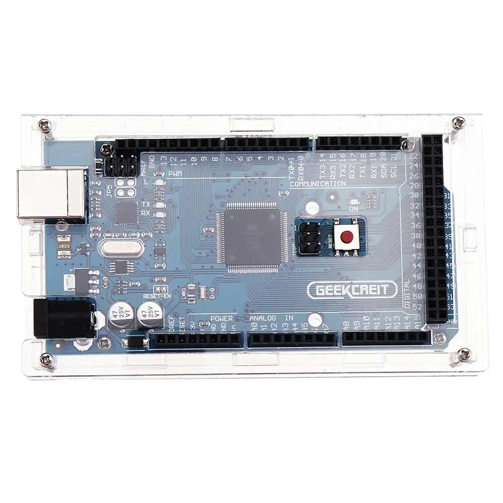 LEORY MEGA 2560 R3 ATmega2560 MEGA2560 макетная плата с корпус usb чехол для Arduino