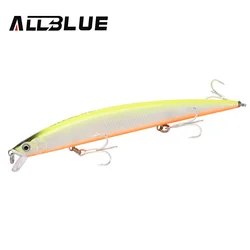 ALLBLUE SPRINT Sinking Minnow Longcast Jerkbait Fishing Lure - Saltwater Sea Bass Artificial Bait (Color C)