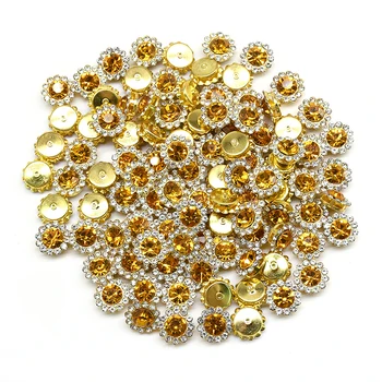 

Sew On Rhinestones With Gold Claw Flatback Color ful Sew On Claw Rhinestones For Garment DIY Accessories