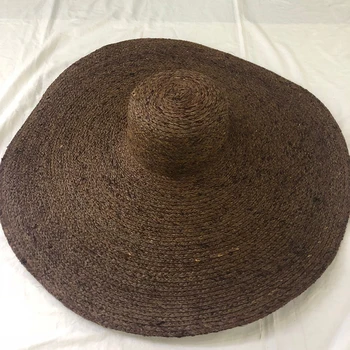 

Raffia New Wide Brim Oversized Beach Hats For Women Large Straw Hat UV Protection Foldable Sun Shade Hat Wholesale Dropshipping