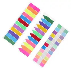 Étiquettes autocollantes en papier pour 12 couleurs, bloc Notes, signet, affiche, Message, fournitures de papeterie scolaires 