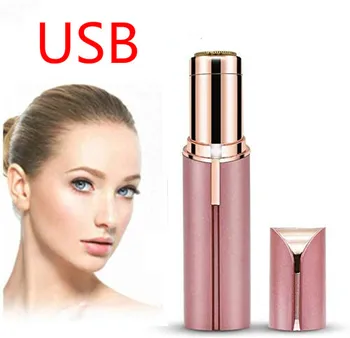 

Female Razor Lipstick Epilator USB Charging With Shaving Head Portable Shaving Machine Hair Removal For Women Gift