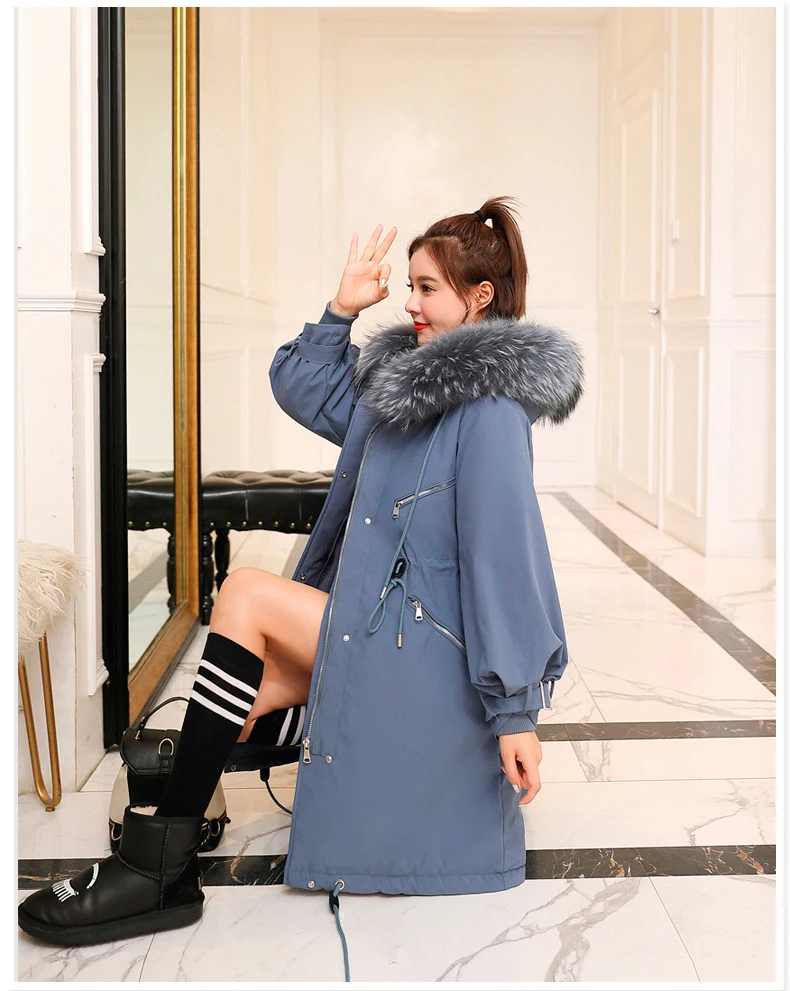 Зимние женские парки X-long Plus sizeM-3XL, пальто, утолщенные супер теплые женские куртки с большим меховым воротником, повседневная верхняя одежда, парки, пальто