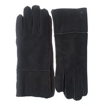 Зимние женские перчатки из натуральной овчины, очень теплые меховые перчатки из натуральной кожи, перчатки без пальцев