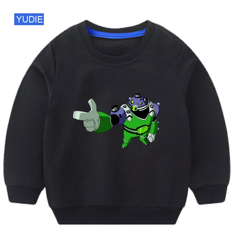 Ben10 футболки на мальчиков, Осеннее детское Толстовки для маленьких мальчиков с героями мультфильмов, одежда с длинным рукавом свитер детский пуловер Одежда для детей Топы с длинными рукавами