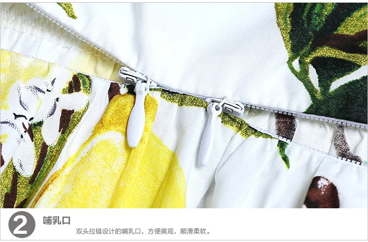 New Style Pregnant Women Dress Korean-style Fashion Loose And Plus-sized Mid-length Short Sleeve Summer Printed Nursing Maternit