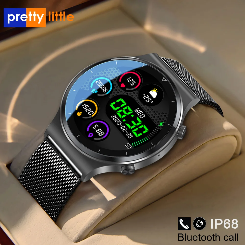 Reloj inteligente deportivo IP68 para Android e IOS, reloj inteligente deportivo resistente al agua, con llamadas, Bluetooth y pantalla completamente táctil, S-600