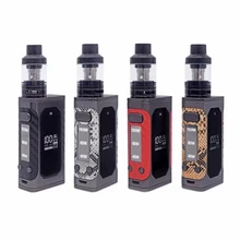 Новейший 100 Вт vape комплект светодиодный экран с 2200 мАч bulit-in батарея испаритель модная коробка мод огромный пар электронная сигарета