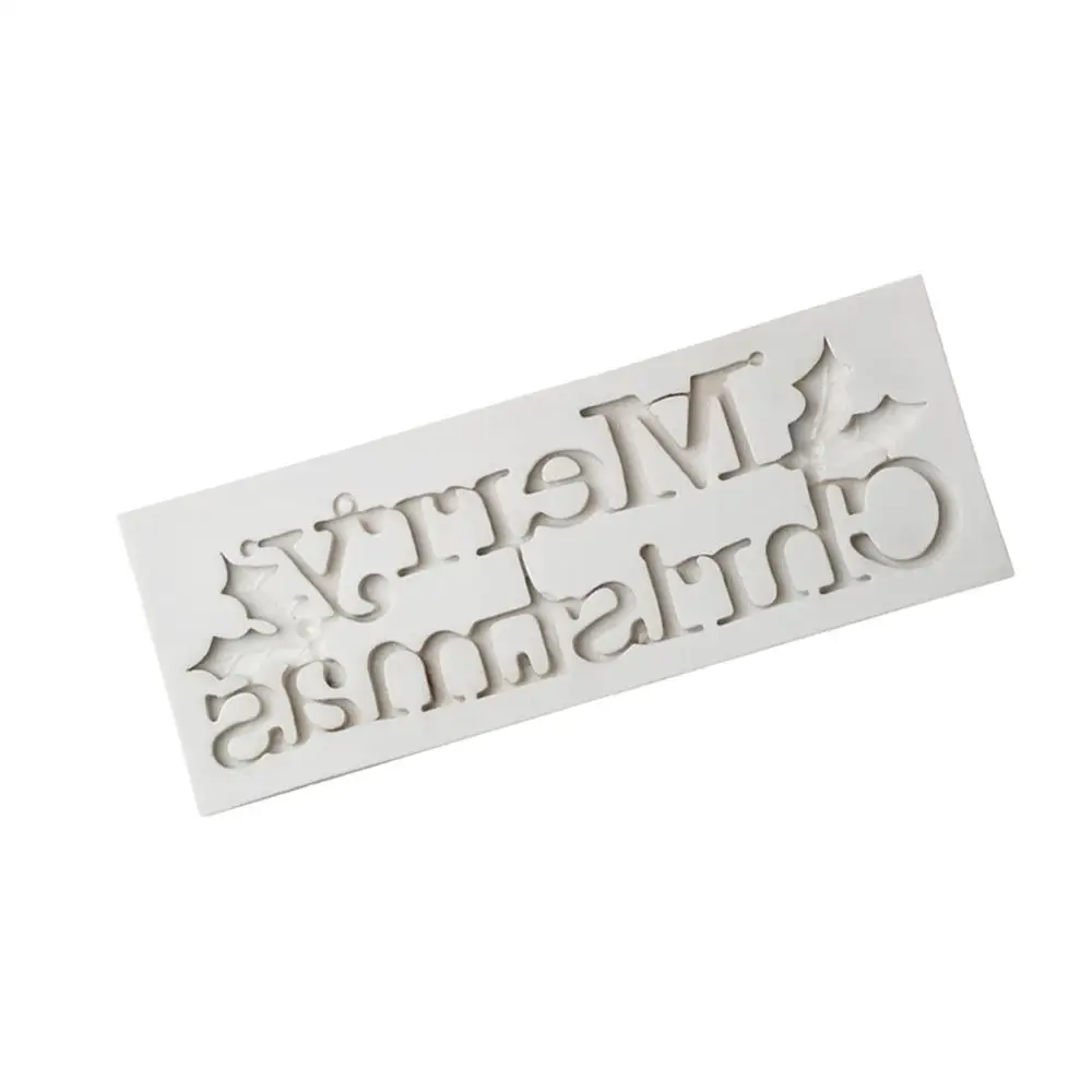 Рождество алфавит силиконовые формы Uppercase помадка торт украшения инструменты Gumpaste шоколадная глина фимо кондитерские формы