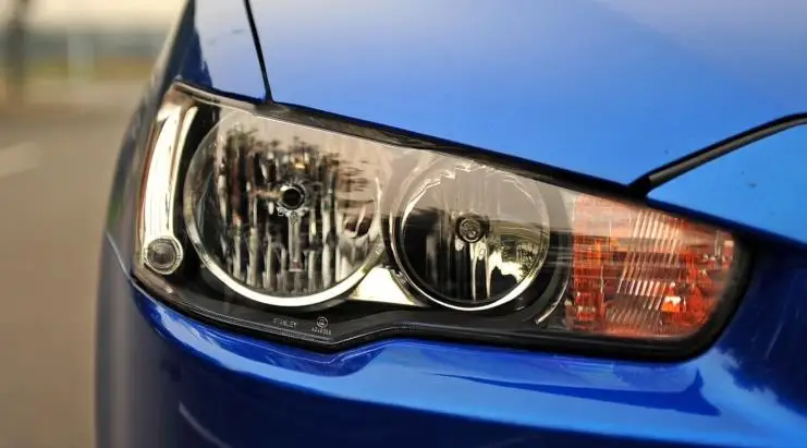НЕТ ЛАМПЫ Галогенная фара для Lancer ex 2007- Передняя ксеноновая фара HID для evo 10 Передняя фара Передняя фара для lancer gt - Испускаемый цвет: R
