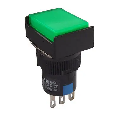 

DC 30V/5A AC 250V/3A Momentary NO NC Rectangle Push Button Switch Ndnbd