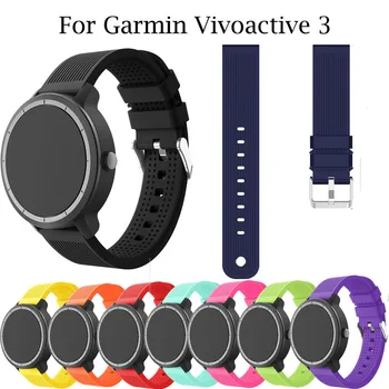 

New 20mm Watch Band For Garmin Vivoactive 3 Strap for Galaxy Watch 42mm Smart Bracelet with Buckle Sport Replacement Accessories