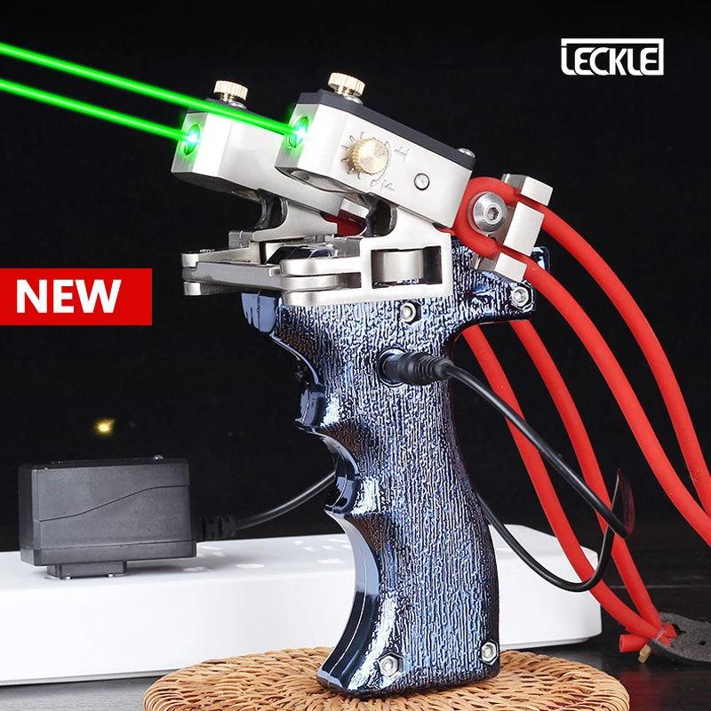 

New Large-scale Powerful Slingshot With Green Laser Infrared Catapult for Outdoor Hunting Bow Shooting Sling Shot Pocket Shot