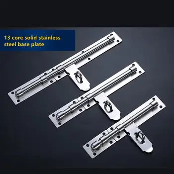 

Stainless steel extra large thickening door latch security door bolts mounted padlock door latch wooden door lock lock latch vin