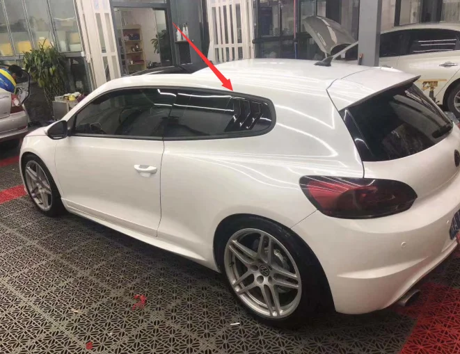 Для Volkswagen Scirocco жалюзи внешняя отделка Спойлер ABS Материал углеродное волокно краска цвет 2013