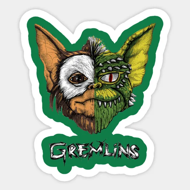 Gremlins Gizmo diy 90s художественный блокнот с рисунком телефона багажа ноутбука велосипеда Скрапбукинг альбом наклейки