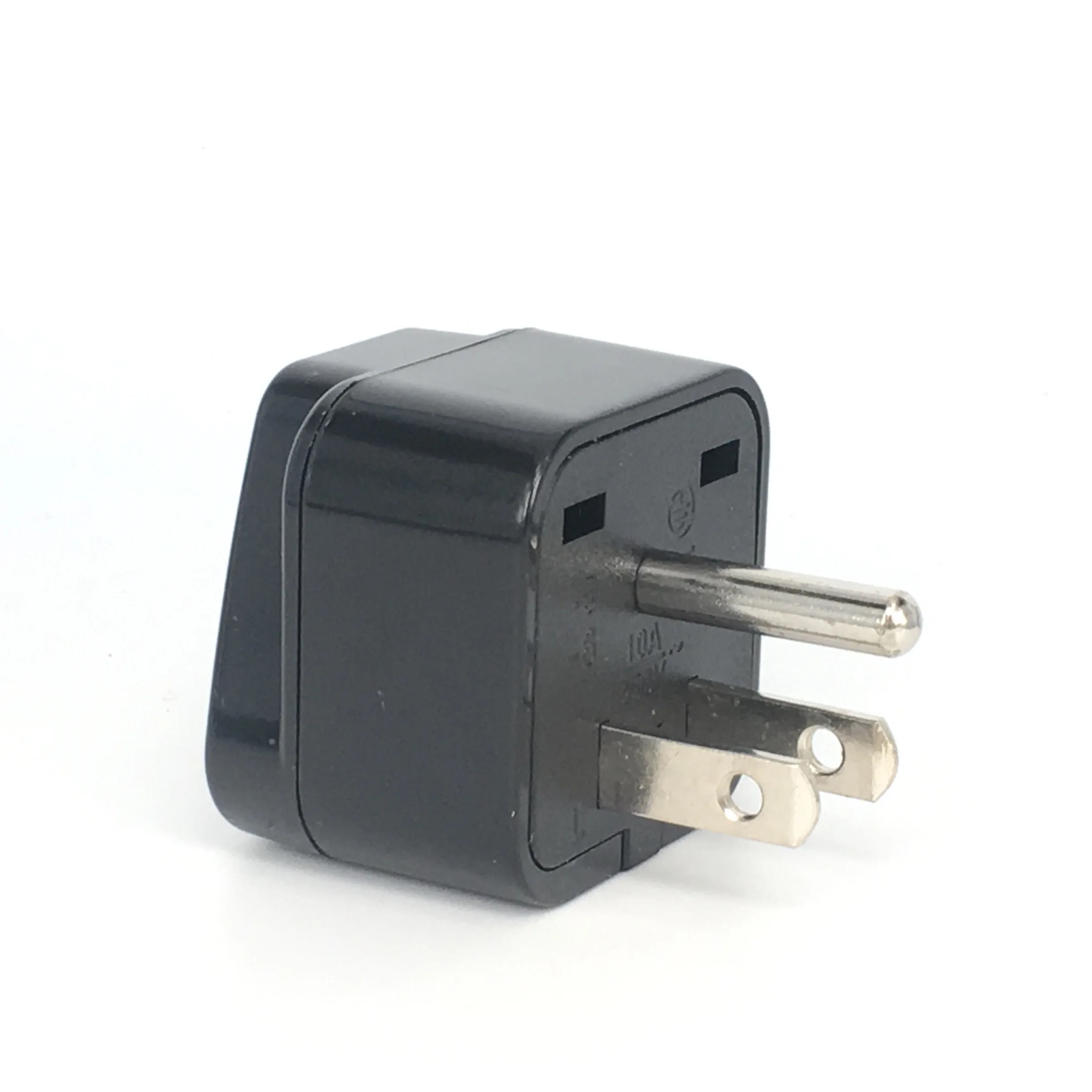 Universal Travel Plug Adapter (Type B) Convert Europe UK India Australia to American Socket Round to Flat Pin USA Canada