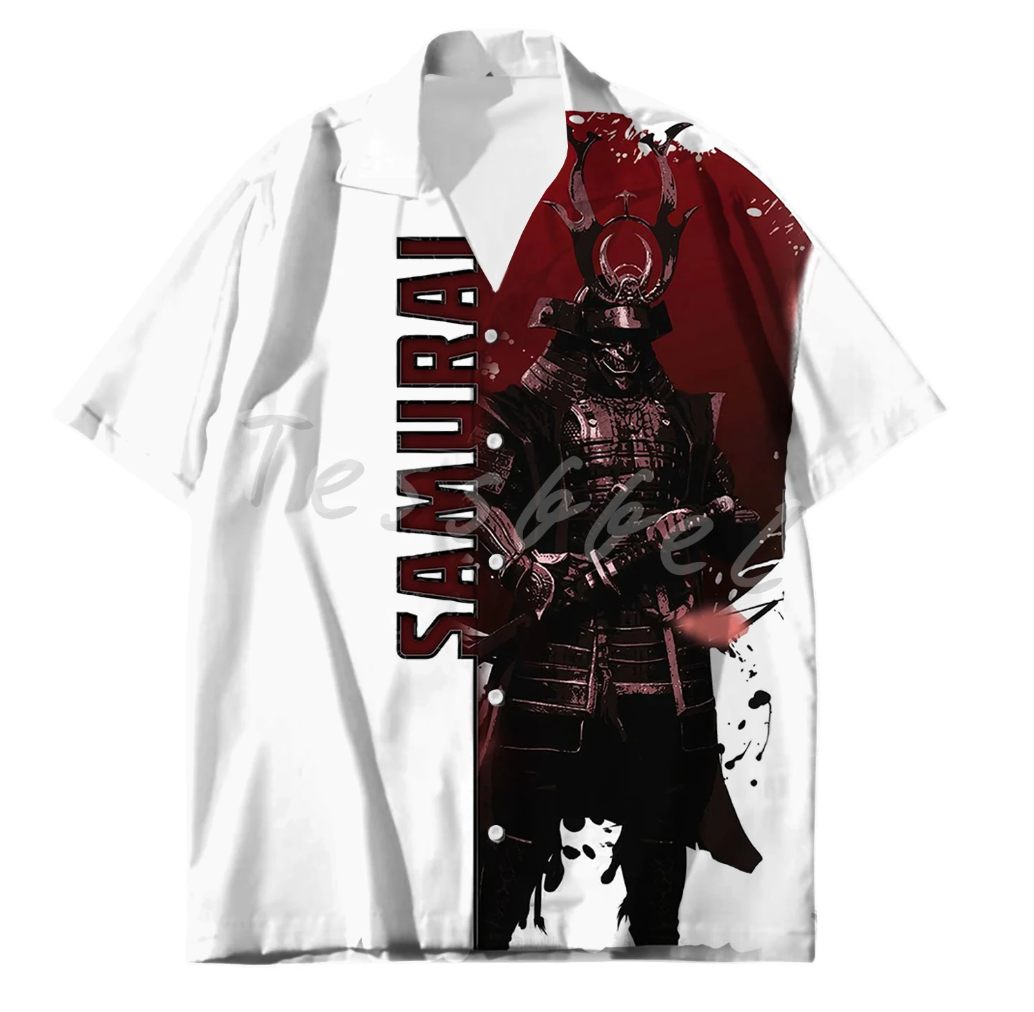 Tessffel Newest Samurai Japan 3D Print Summer Men’s Hawaiian Shirts Fashion Harajuku Tattoo Casual Oversize Streetwear S41