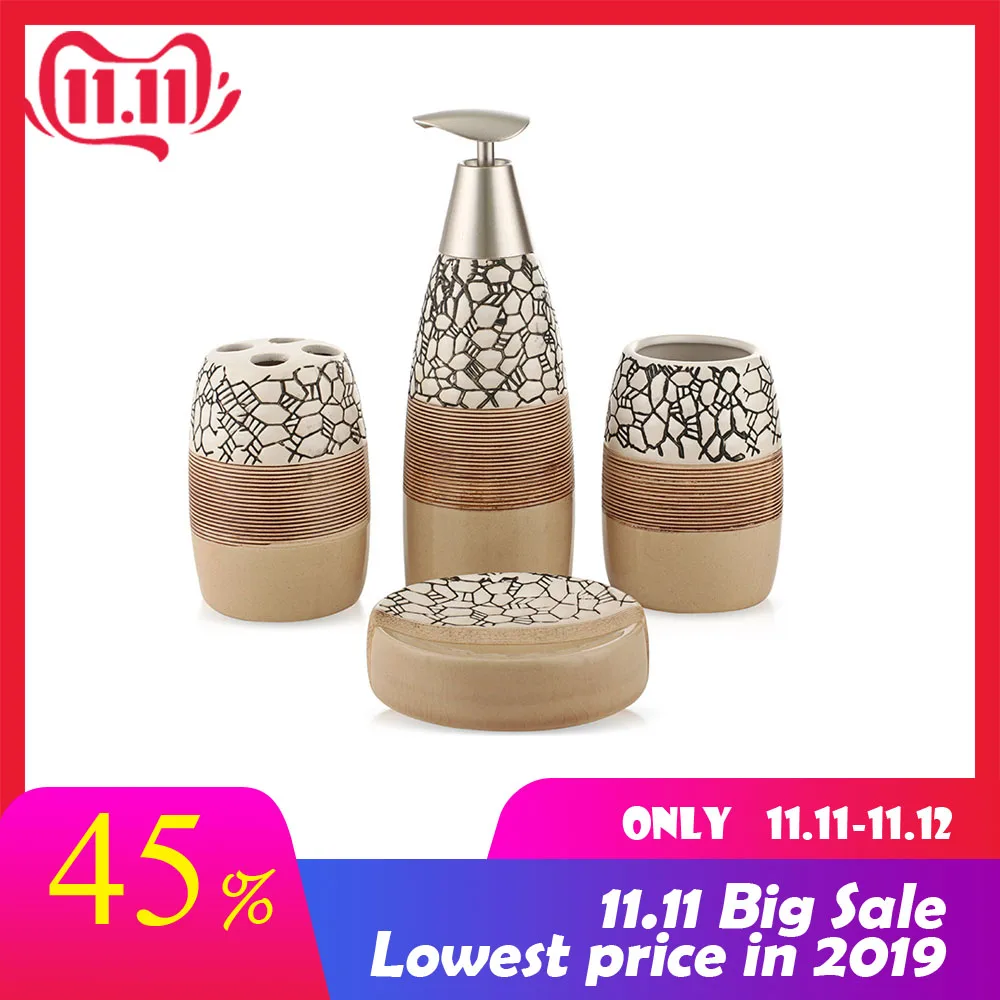 

Toothbrush Holder Bathroom Accessories for Bathroom Soap-dish five piece /set