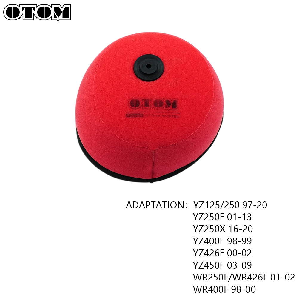 OTOM 2020 오토바이 폼 스폰지 에어 필터 클리너 YAMAHA YZ125 YZ250 YZ250F YZ250X YZ400F YZ450F WR250F WR426F WR400F 자전거