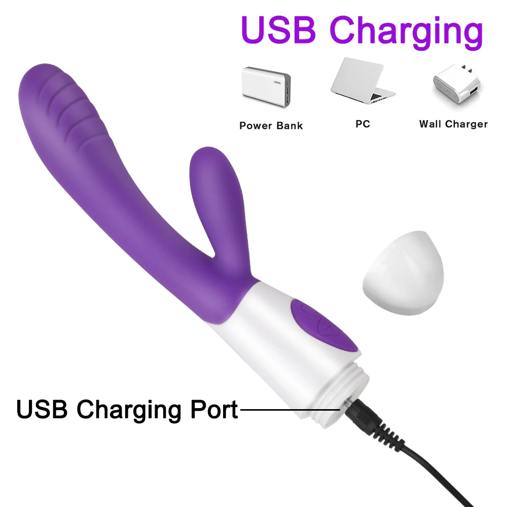 Rabbit vibrator g-spot et stimulateur clitoridien double vibration_voghion.com