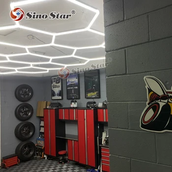 

ZT1028 new hive and Hexagonal LED light for the car polishing and clear paint protection wrap at the vehicle maintenance shop