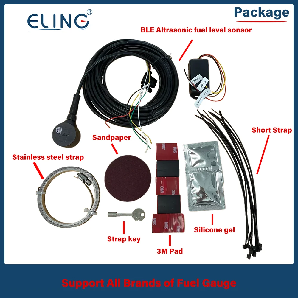 Eling Ultrasonic Fuel Level Sensor Monitoring System Noncontact Fuel