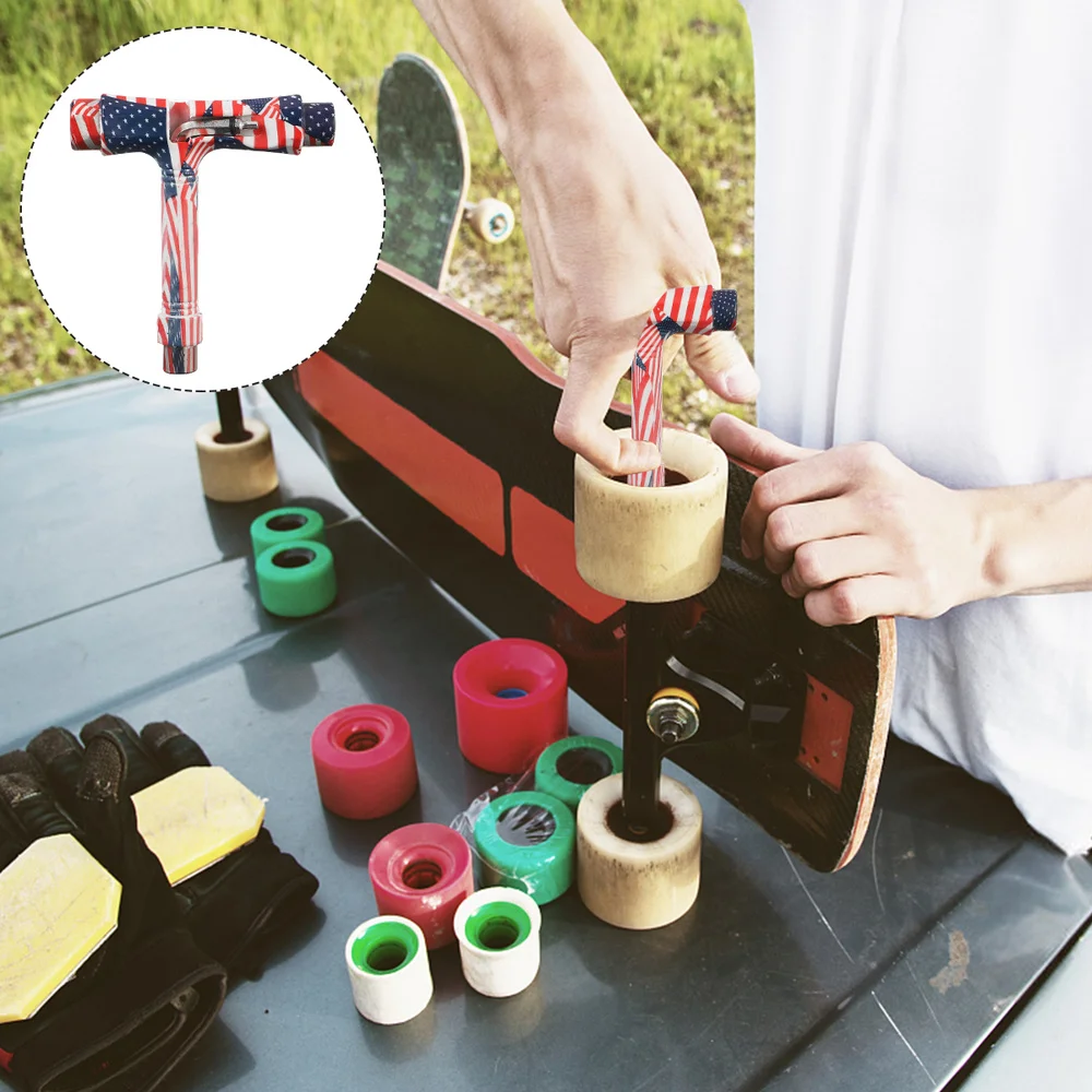 

All-in-One Skate Tools Multi-Function Portable Skateboard T Tool Accessory