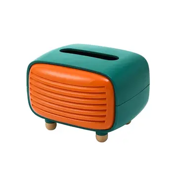 

Vintage Radio Facial Tissue Box Cover Napkin Holder Organizer Paper Towel Dispenser Container for Bathroom Car Office Home Decor