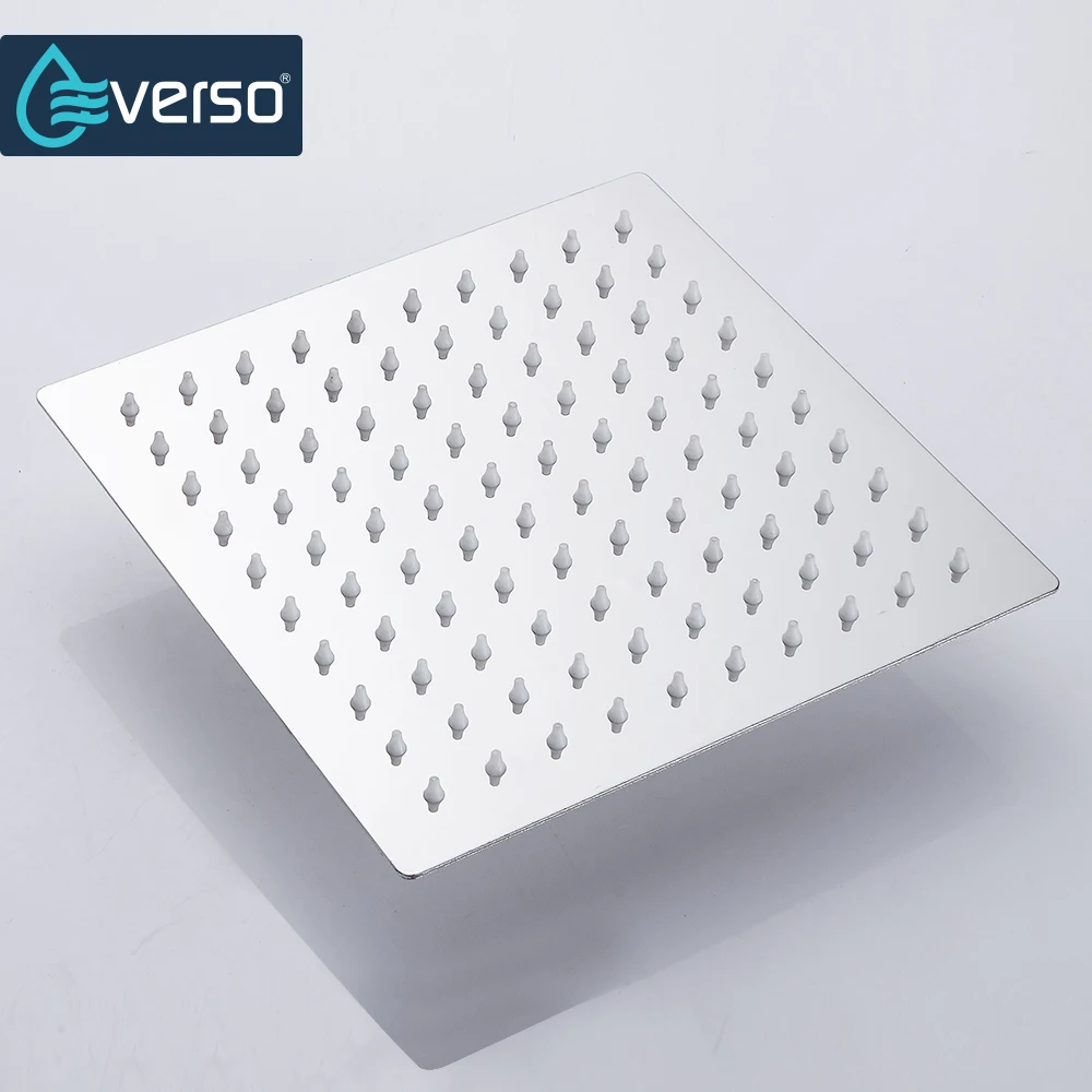 EVERSO 12/10/8/6/4 дюймов дождевая насадка для душа из нержавеющей стали ультратонкая с