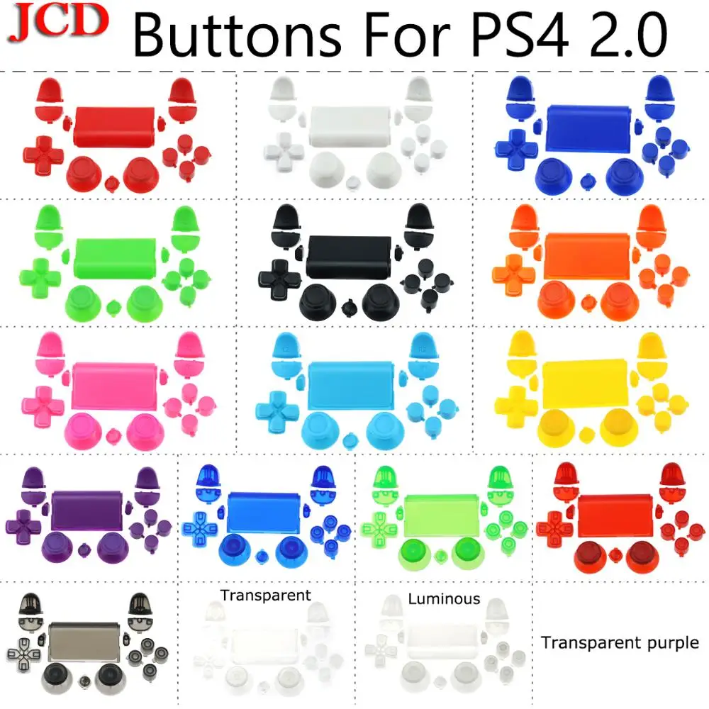 JCD новый комплект кнопок для контроллера PS4 2 0 запасные части на заказ