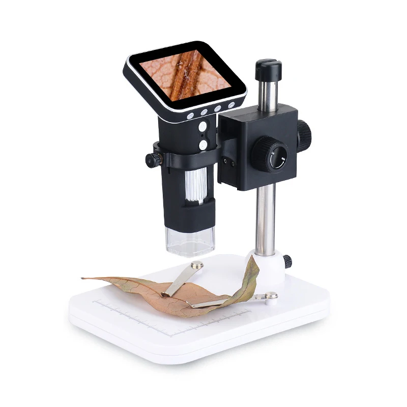 500X Digital Mobile Microscope with Bracket HD Camera 3.5 Inch LCD