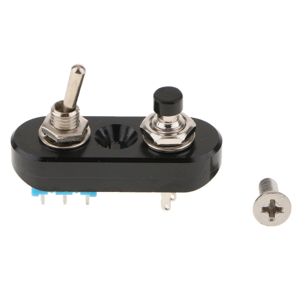 2pcs Motorcycle ATV Waterproof Handlebar Headlight Switch Spot light On Off Switch Handle Grip Horn Push Button Assy - Black