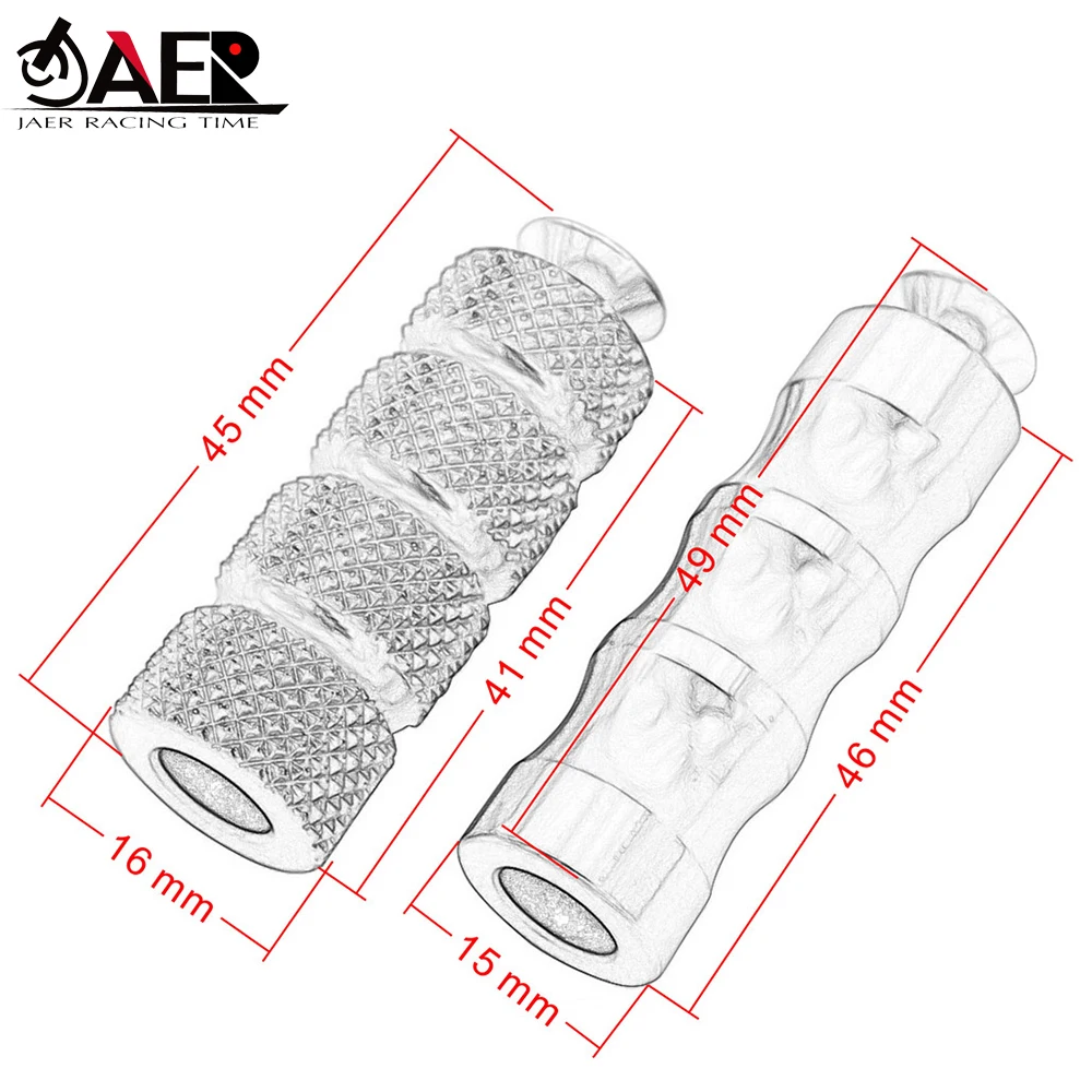 Motorcycle CNC Universal M6 Racing Gear Shift Lever Peg Brake Pedal Shifter Foot Pegs Motorbike Footrests Footpeg motorcycle footrests motorcycle foot pedals
